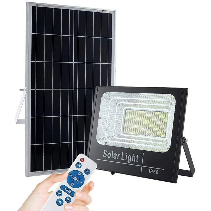 Proiector Solar 500W, Lampa Incarcare Solara, cu Panou Solar separate