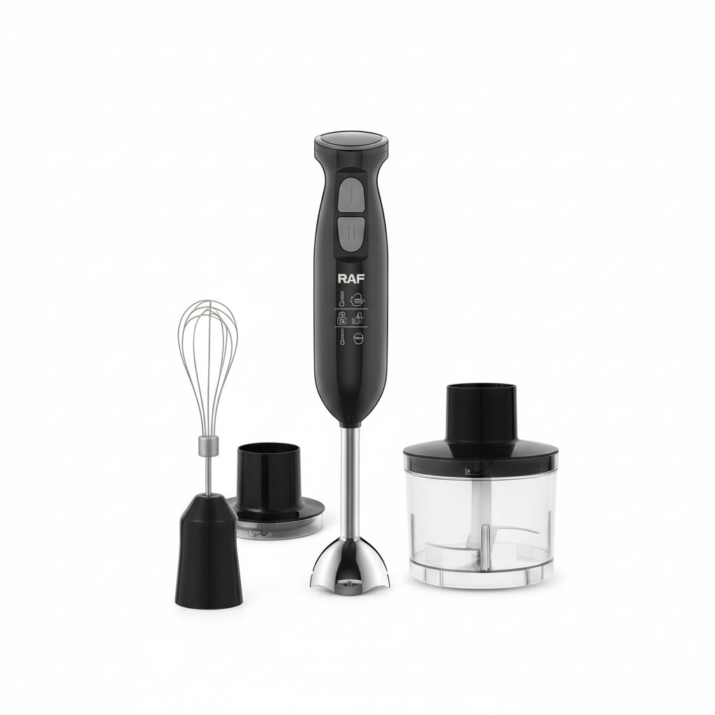 Blender de Mana Multifuncțional 4 în 1 R.327 – 600W, 2 Viteze + Turbo, Garantie 3 Ani