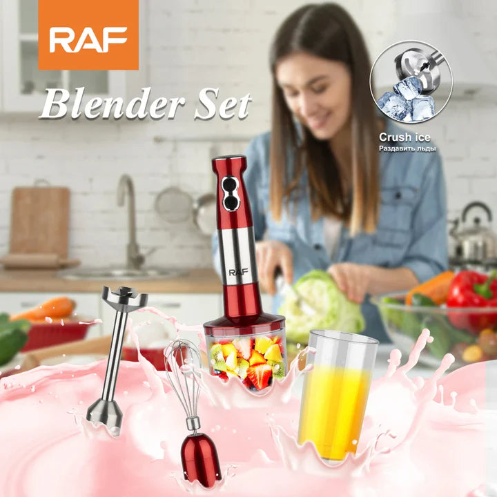 Blender de Mana Multifunctional 4 în 1 R.269 – 600W, 600 ml, Rosu/Negru