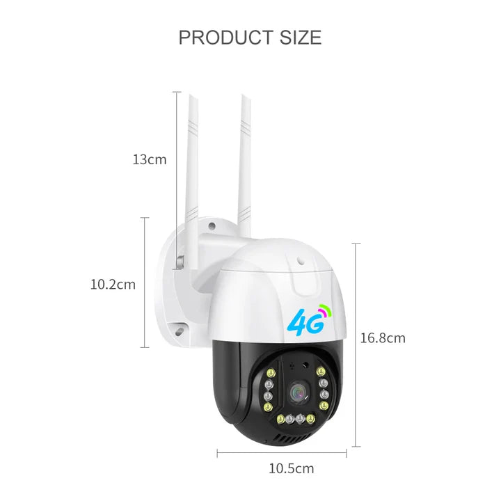 Camera 4G/LAN de Securitate Dasgut - Smart V380 Pro: 3.0MP, Panoramica 355°, Alimentare 220V