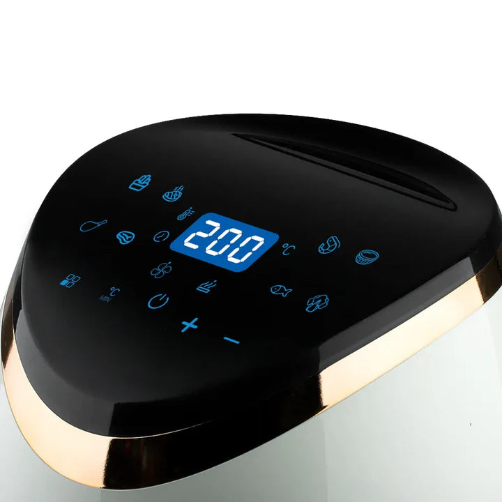 Friteuza Air Fryer RAF - Gatire fara Ulei, Capacitate 6lL, 2400W, Display Touch Screen + SET 100 Hartii de Copt