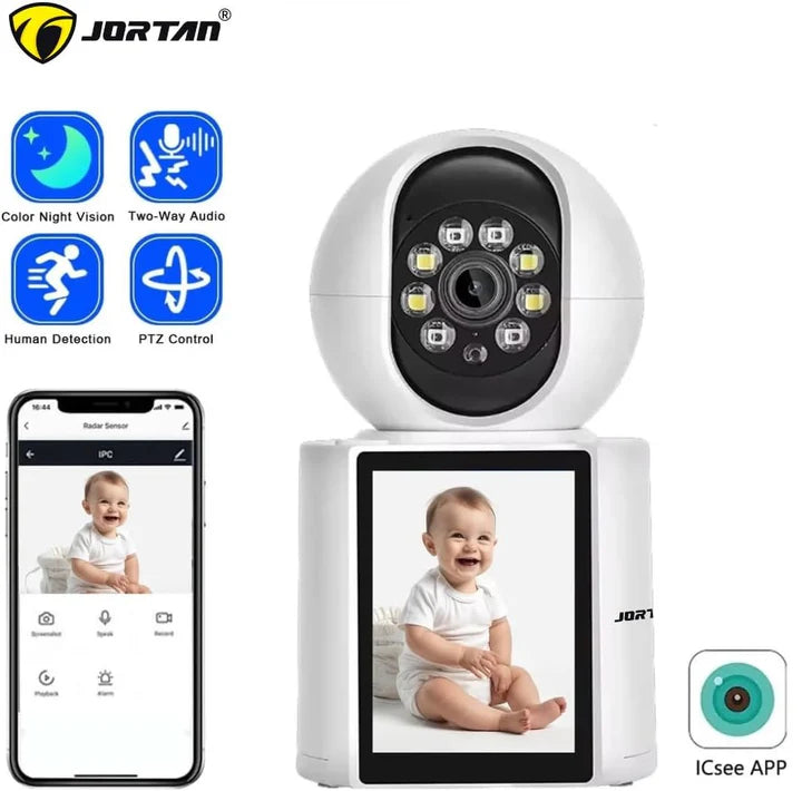 Camera Smart Jortan JT-9291 Pro - 3MP, Apeluri Video, Detectare Miscare, Night Vision, Panoramare 355°