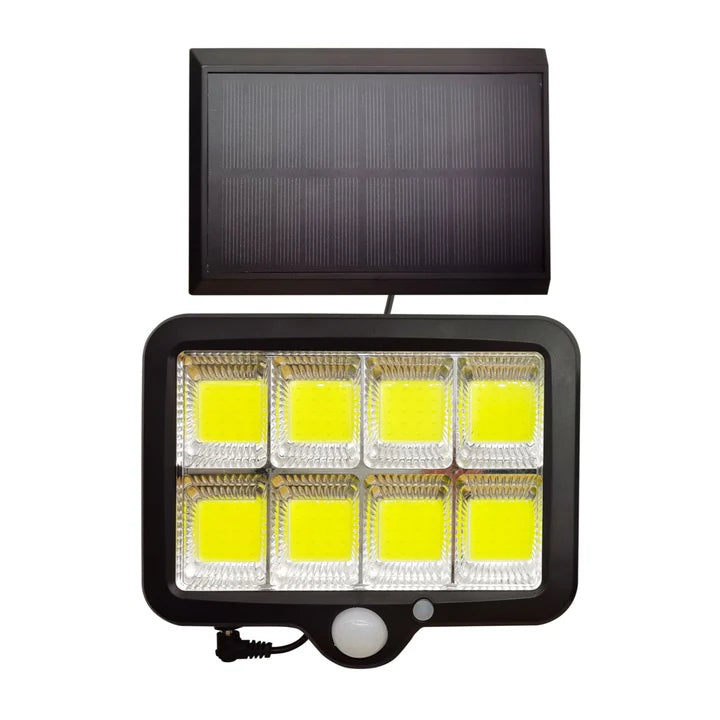 Lampa cu incarcare Solara, 100 LED-uri COB, 100W, Waterproof IP65 si Senzor de miscare