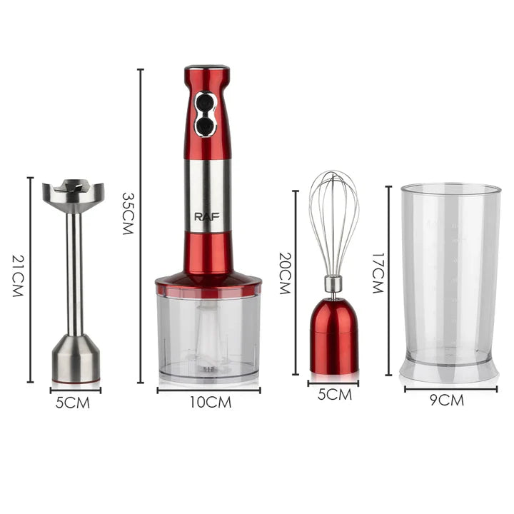 Blender de Mana Multifunctional 4 în 1 R.269 – 600W, 600 ml, Rosu/Negru