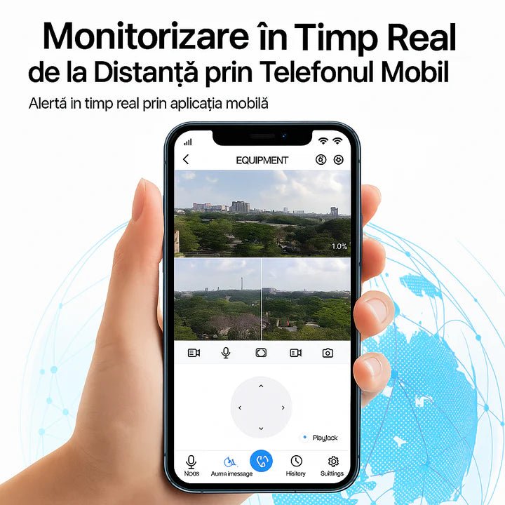 Set 2x Lampi Solare 450W cu 3 Camere 12MP, Slot SIM 4G, Vedere Nocturna + 2x Carduri 64GB