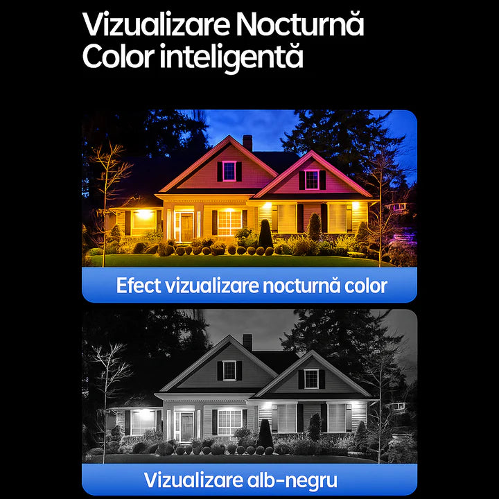 Set 2x Lampi Solare 450W cu 3 Camere 12MP, Slot SIM 4G, Vedere Nocturna + 2x Carduri 64GB