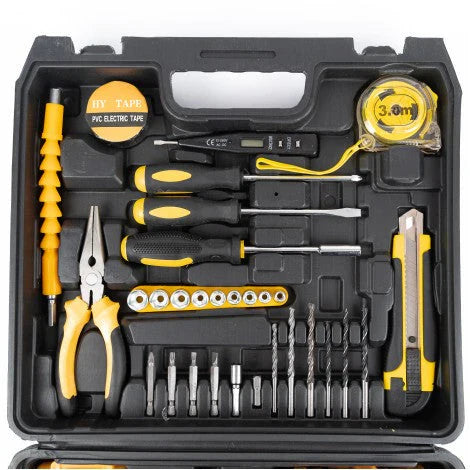 Bormasina Electrica 48V cu Percutie + Trusa Autofiletanta: 2 Acumulatori, Incarcator si 24 Accesorii