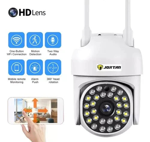 Camera Inteligenta WiFi JT-8161QJ + Card 32GB - Viziune Nocturna 30M, 1080P, Alerta Miscare cu LED-uri Active