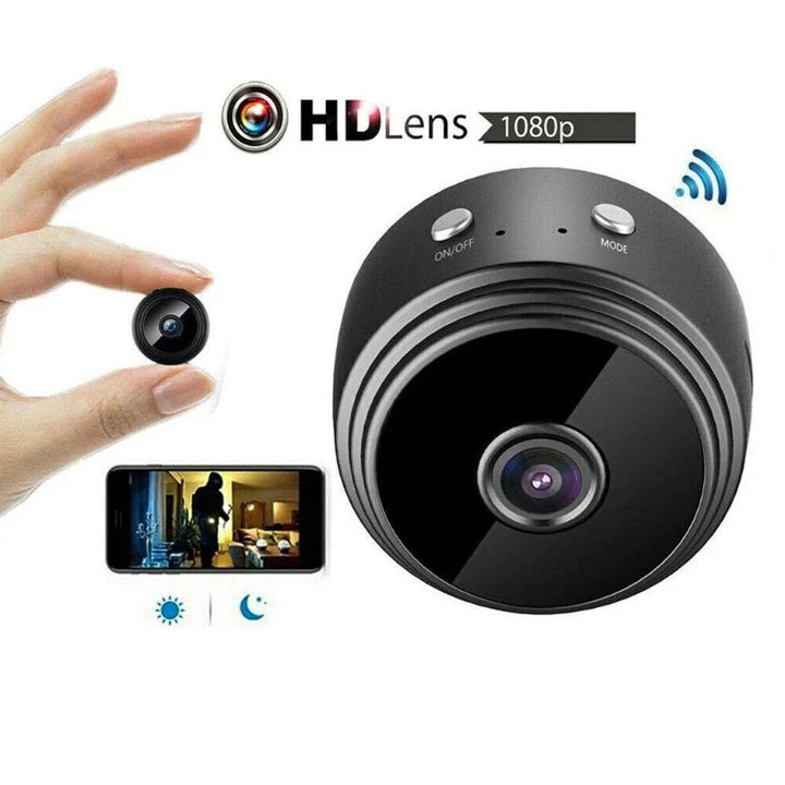 Camera HD WiFi - Compacta cu Vizualizare Live, Suport Card 128GB, 1920*1080P si Vedere Nocturna
