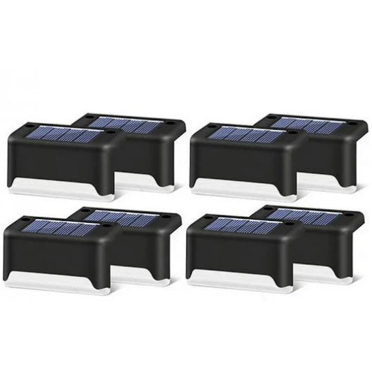 Set 8 Lampi Solare pentru Trepte / balustrada, Panou Solar si Senzor de Lumina